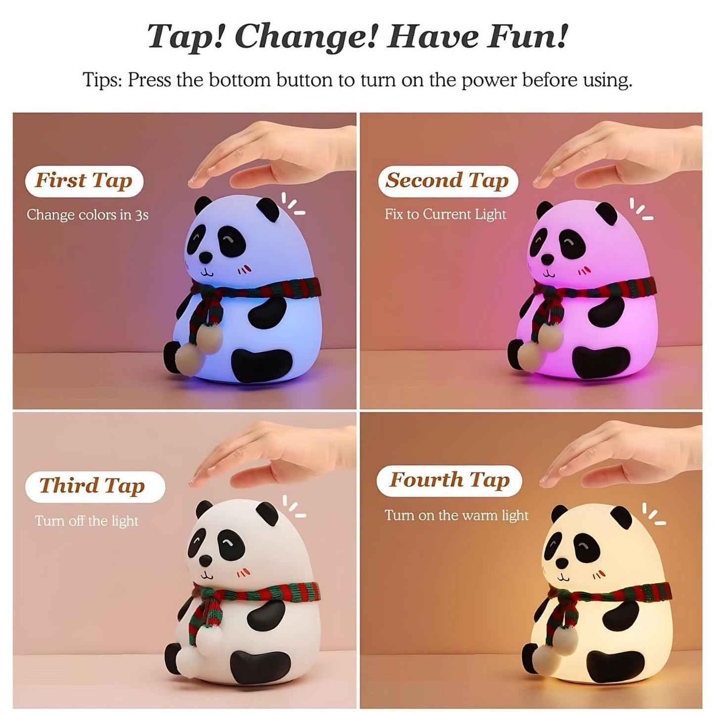 Light Panda For Home Decor